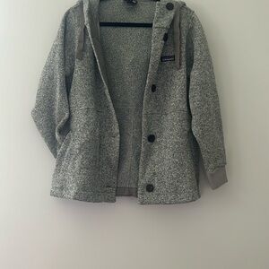 Patagonia Better Sweater Button Up Gray Fleece Jacket Coat Small